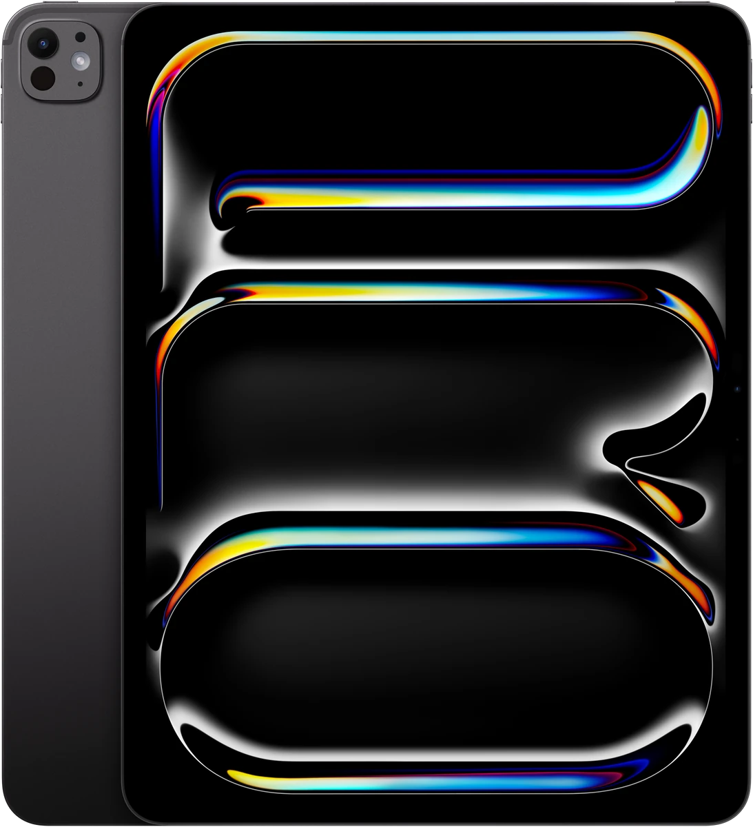iPad Pro de 13 pulgadas (M4), negro espacial · Frontal y trasera, negro espacial